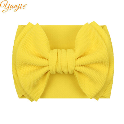 Fundă mare de păr de modă 7 inchi, bentite pentru fete, drăguț, banda elastică de păr pentru copii, turban solid pentru copii, accesorii de păr de vară 2022