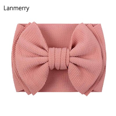 Fundă mare de păr de modă 7 inchi, bentite pentru fete, drăguț, banda elastică de păr pentru copii, turban solid pentru copii, accesorii de păr de vară 2022