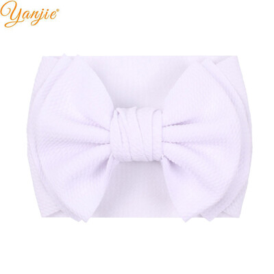 Fundă mare de păr de modă 7 inchi, bentite pentru fete, drăguț, banda elastică de păr pentru copii, turban solid pentru copii, accesorii de păr de vară 2022