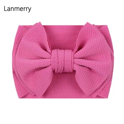 Fundă mare de păr de modă 7 inchi, bentite pentru fete, drăguț, banda elastică de păr pentru copii, turban solid pentru copii, accesorii de păr de vară 2022