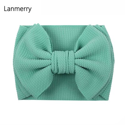 Fundă mare de păr de modă 7 inchi, bentite pentru fete, drăguț, banda elastică de păr pentru copii, turban solid pentru copii, accesorii de păr de vară 2022