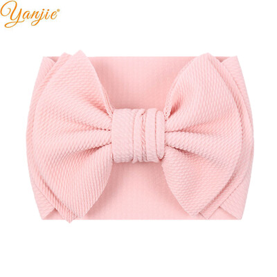 Fundă mare de păr de modă 7 inchi, bentite pentru fete, drăguț, banda elastică de păr pentru copii, turban solid pentru copii, accesorii de păr de vară 2022