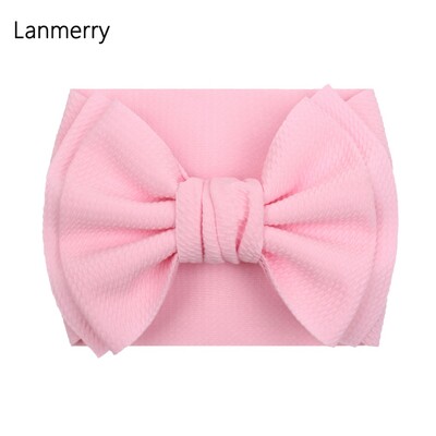 Fundă mare de păr de modă 7 inchi, bentite pentru fete, drăguț, banda elastică de păr pentru copii, turban solid pentru copii, accesorii de păr de vară 2022