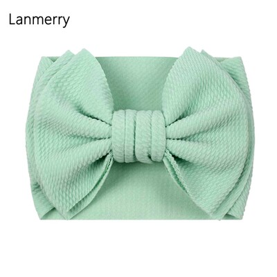 Fundă mare de păr de modă 7 inchi, bentite pentru fete, drăguț, banda elastică de păr pentru copii, turban solid pentru copii, accesorii de păr de vară 2022