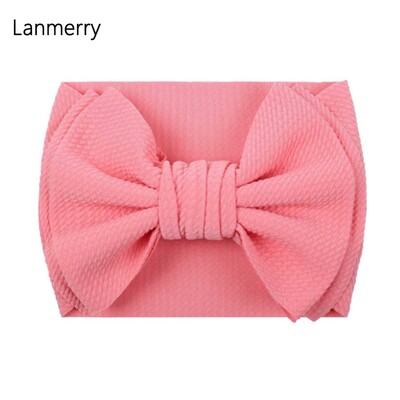 Fundă mare de păr de modă 7 inchi, bentite pentru fete, drăguț, banda elastică de păr pentru copii, turban solid pentru copii, accesorii de păr de vară 2022