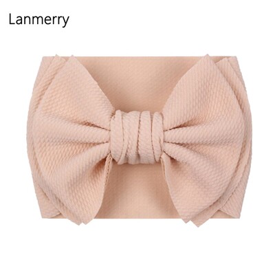 Fundă mare de păr de modă 7 inchi, bentite pentru fete, drăguț, banda elastică de păr pentru copii, turban solid pentru copii, accesorii de păr de vară 2022