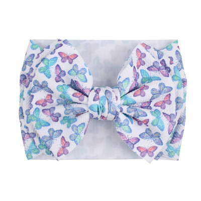 Fundă mare de păr de modă 7 inchi, bentite pentru fete, drăguț, banda elastică de păr pentru copii, turban solid pentru copii, accesorii de păr de vară 2022