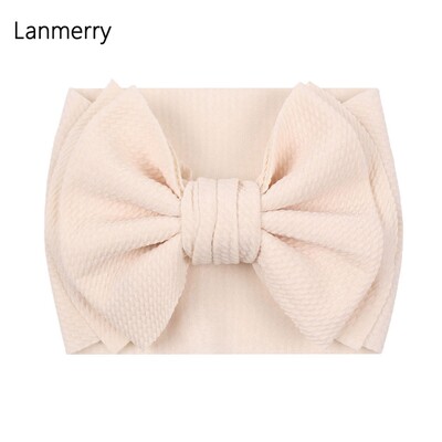 Fundă mare de păr de modă 7 inchi, bentite pentru fete, drăguț, banda elastică de păr pentru copii, turban solid pentru copii, accesorii de păr de vară 2022