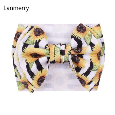 Fundă mare de păr de modă 7 inchi, bentite pentru fete, drăguț, banda elastică de păr pentru copii, turban solid pentru copii, accesorii de păr de vară 2022