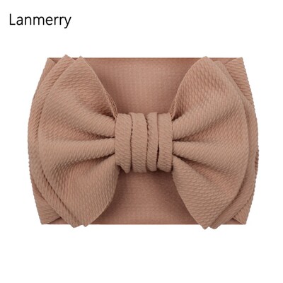 Fundă mare de păr de modă 7 inchi, bentite pentru fete, drăguț, banda elastică de păr pentru copii, turban solid pentru copii, accesorii de păr de vară 2022