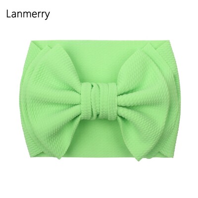 Fundă mare de păr de modă 7 inchi, bentite pentru fete, drăguț, banda elastică de păr pentru copii, turban solid pentru copii, accesorii de păr de vară 2022