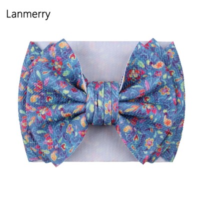 Fundă mare de păr de modă 7 inchi, bentite pentru fete, drăguț, banda elastică de păr pentru copii, turban solid pentru copii, accesorii de păr de vară 2022