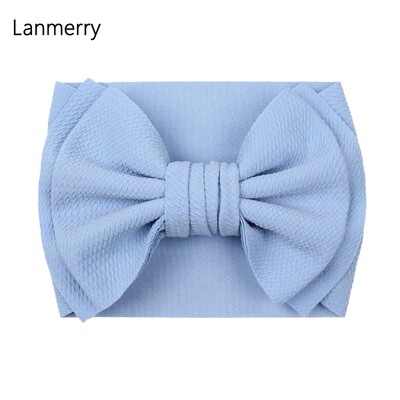 Fundă mare de păr de modă 7 inchi, bentite pentru fete, drăguț, banda elastică de păr pentru copii, turban solid pentru copii, accesorii de păr de vară 2022