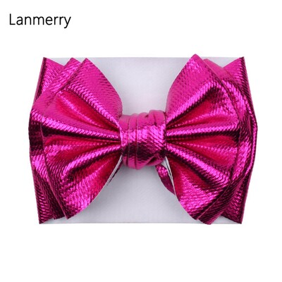 Fundă mare de păr de modă 7 inchi, bentite pentru fete, drăguț, banda elastică de păr pentru copii, turban solid pentru copii, accesorii de păr de vară 2022