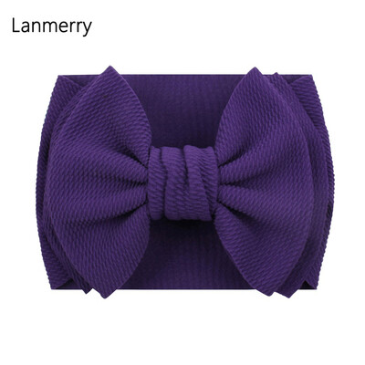 Fundă mare de păr de modă 7 inchi, bentite pentru fete, drăguț, banda elastică de păr pentru copii, turban solid pentru copii, accesorii de păr de vară 2022