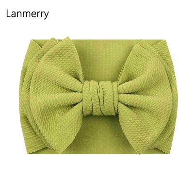 Fundă mare de păr de modă 7 inchi, bentite pentru fete, drăguț, banda elastică de păr pentru copii, turban solid pentru copii, accesorii de păr de vară 2022