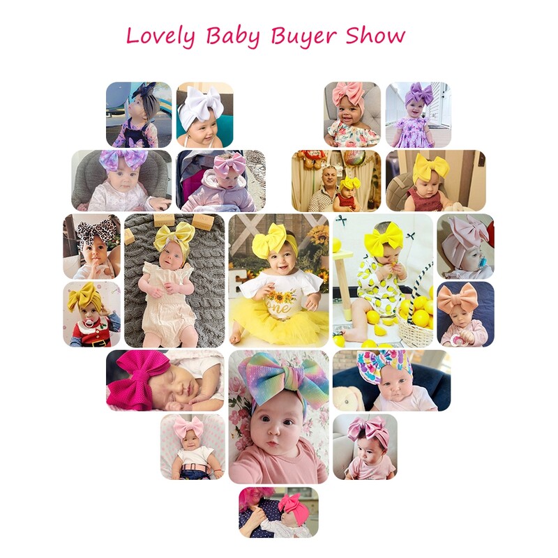 Fundă mare de păr de modă 7 inchi, bentite pentru fete, drăguț, banda elastică de păr pentru copii, turban solid pentru copii, accesorii de păr de vară 2022