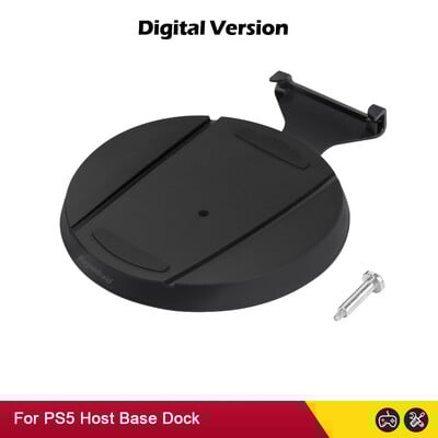 JAUNS 2 IN 1 vertikāls statīva turētājs spēļu konsoles dokstacijas kronšteina pamatnes atbalsts ar fiksācijas skrūvi PS5 spēļu konsoles piederumiem