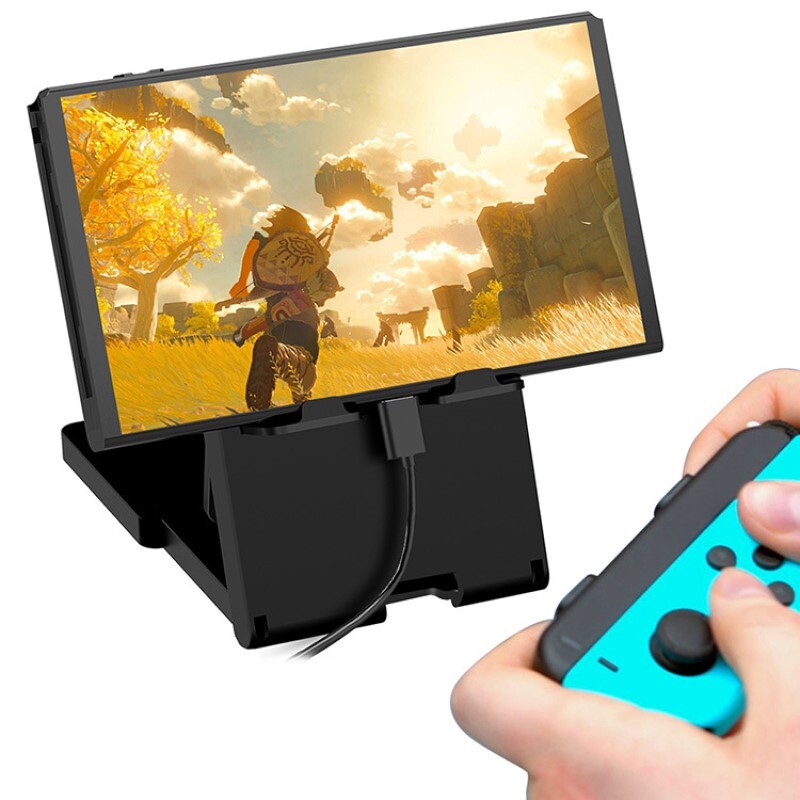 Podesivi stalak za igraću konzolu za Nintendo Switch Lite/OLED nosač, sklopivi postolje za mobilni telefon, baza držača