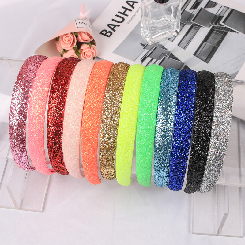 1 db Aranyos csillogó fejpántok lányoknak csillogó 2 cm széles hajpántok lányoknak fejpántok gyerekeknek gyerekek parti dekoráció haj kiegészítők