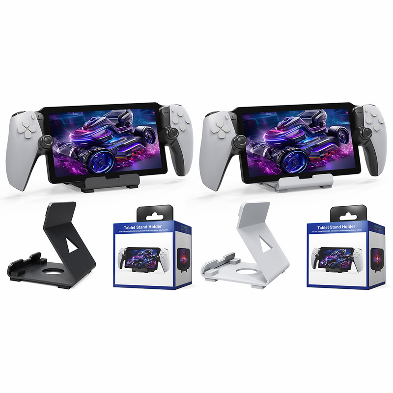 Stalinio laikiklio stovas Sutaupykite vietos planšetiniams kompiuteriams stovo stovo atramos laikiklis su neslystančiu silikoniniu padu, skirtu PS5 portalo garų dekui