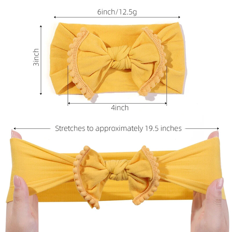 3 db/tétel Nagy virágos babafejpántok újszülött fiúknak lányoknak pamut rugalmas hajgumik gyerekeknek hajkötők masnik csomós fejfedők fejfedők