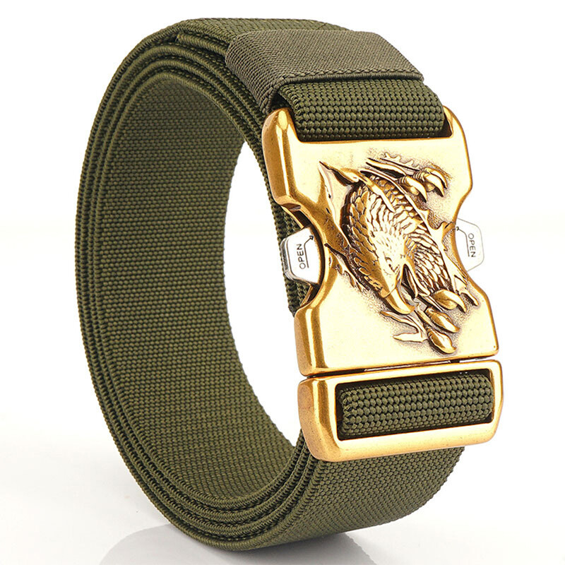 Ανδρική ζώνη κυνηγιού εξωτερικού χώρου XUHU Μεταλλική ζώνη τακτικής πολυλειτουργικής πόρπης από κράμα Υψηλής ποιότητας ανδρική ζώνη από καμβά Marine Corps