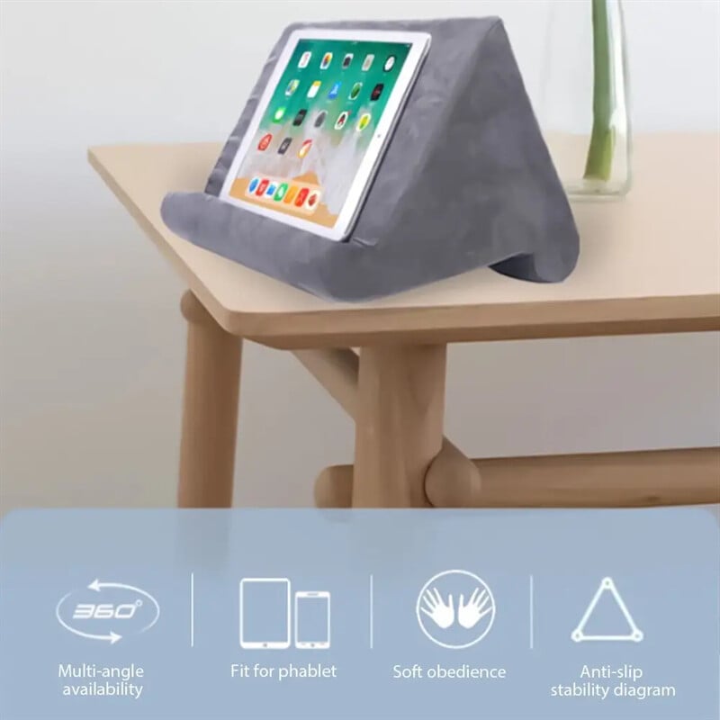 Stojan na tablet, multifunkčný stojan na tablet, telefón, vankúš pre iPad, držiak na mobilný telefón, držiak na notebook, posteľ, držiak na tablet