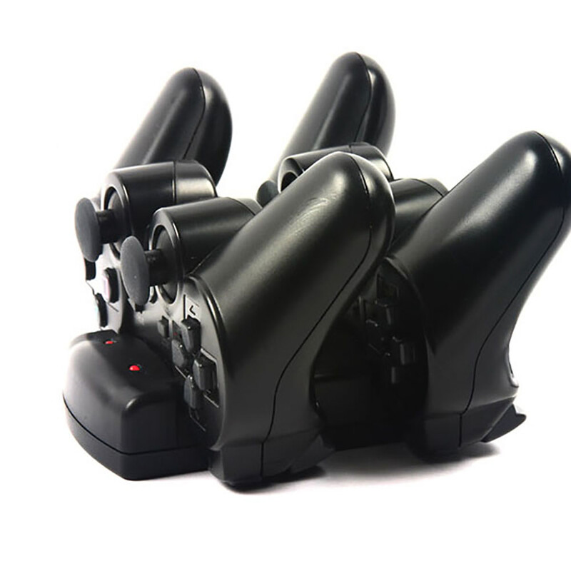 OSTENT 2 u 1 dvostruki držač za punjenje Dock punjač Stalak za Sony PS3 kontroler Gamepad Move Navigacija s USB kabelom za napajanje