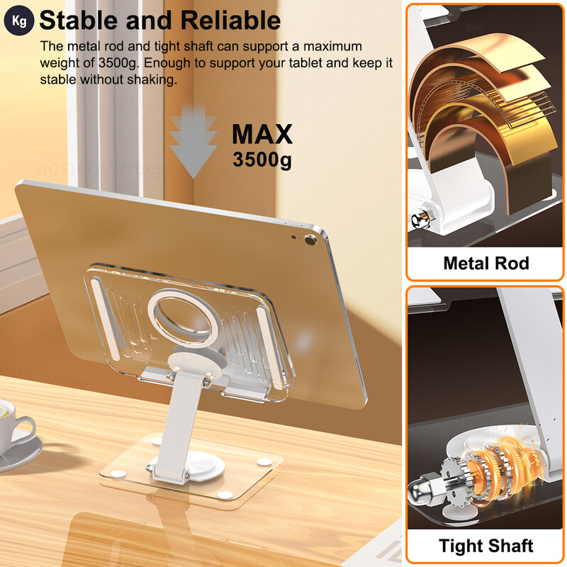 Planšetdatora statīvs iPad Pro 11 salokāmam galda turētājam 360 rotācijas kronšteins Samsung Huawei Xiaomi Pad 6-12.9 planšetdatora tālruņa atbalstam
