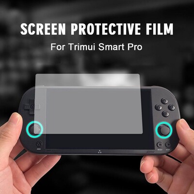 2gab/komplektā rūdīta stikla aizsargplēve Trimui Smart Pro rokas spēļu konsolei 5 collu kristāla plēve retro videospēļu konsolēm