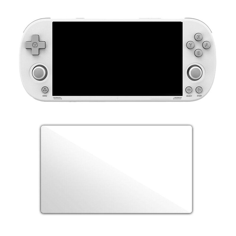 2 vnt./komplektas Grūdinto stiklo apsauginė plėvelė, skirta „Trimui Smart Pro“ delninei žaidimų konsolei 5 colių krištolinė plėvelė retro vaizdo žaidimų konsolėms