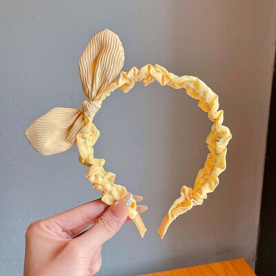 2024 m. Nauji Vaikų Sweet Bowknot Ornamentiniai galvos apdangalai Galvos apdangalai Mergaičių Akrilo saldainių spalvos Plaukų lankeliai Galvos juostos Vaikų Plaukų Priedai