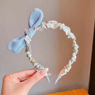 2024 m. Nauji Vaikų Sweet Bowknot Ornamentiniai galvos apdangalai Galvos apdangalai Mergaičių Akrilo saldainių spalvos Plaukų lankeliai Galvos juostos Vaikų Plaukų Priedai