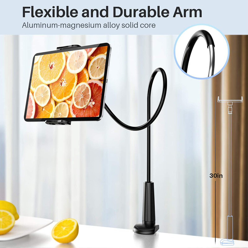 Ilgos rankos planšetinio kompiuterio stovo laikiklis skirtas iPad Pro 11 10.2 10.5 Mini 6 Air Xiaomi Mipad 4 5 Samsung Galaxy Tab S6 Lite Kindle Paperwhite