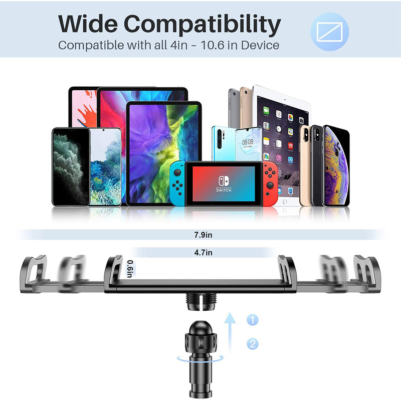 Ilgos rankos planšetinio kompiuterio stovo laikiklis skirtas iPad Pro 11 10.2 10.5 Mini 6 Air Xiaomi Mipad 4 5 Samsung Galaxy Tab S6 Lite Kindle Paperwhite