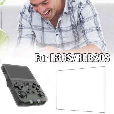 Закалено фолио за ръчни игрови конзоли R36S/RGB20S Прозрачно протекторно фолио Предотвратяване на прах Аксесоари за ръчни игрови конзоли