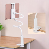 Noćni stolić Stalak za tablete Podesiva dugačka stezaljka za tablet Lazy stalak Prikladan za iPad Samsung Xiaomi 4-11 inča