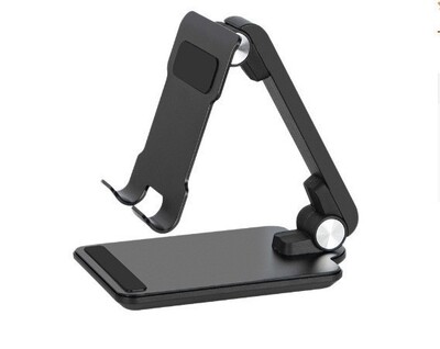 Forgó fém mobiltelefon táblagép tartó állvány asztali élő közvetítés kerete összecsukható támogatás okostelefonhoz iPad konzol markolat