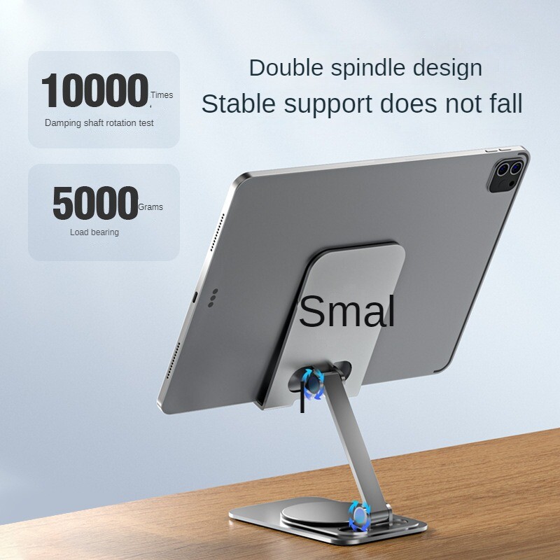 Forgó fém mobiltelefon táblagép tartó állvány asztali élő közvetítés kerete összecsukható támogatás okostelefonhoz iPad konzol markolat