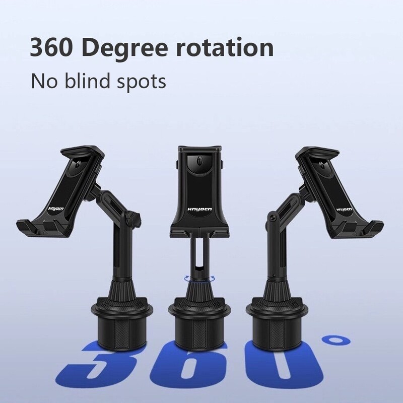 Universal 360 Car Cup Holder Tablet Auto Radle Mount Mobile for Apple iPad Pro 12.9 Air 2019 Mini 4 5 Samsung Tab S7 Plus 12.4