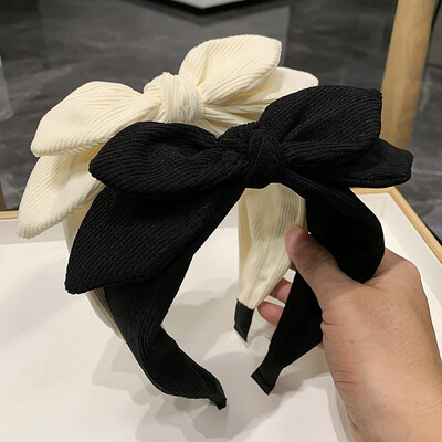 Frumoasă și nouă fundă mare, ureche de iepure, pentru femei, bentiță, fete, benzile de păr cu fundă vintage, bentiță lată, accesorii de păr