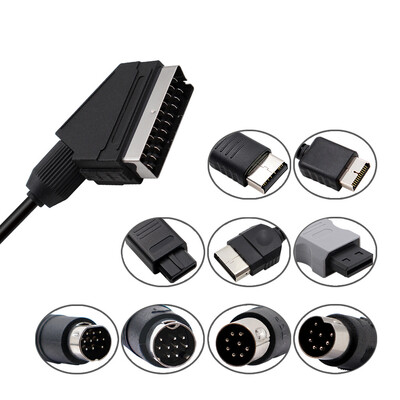 1,8 m RGB Scart kabel za PS2/PS1/PS3/SEGA Mega Drive1/MD2/DC Dreamcast/Saturn/XBOX/XBOX 360 retro konzole za video igre
