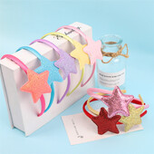 Candygirl 3db Lányok Gyerekek Csillogó Hajpántok Aranyos Csillagok Hajpántok Piros flitterek Hajpántok Gyerekajándékokra Buli Haj Kiegészítők