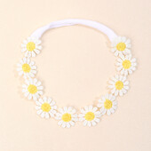 1 buc. Bentită cu margarete pentru copii, cu flori, elastică, bentiță de păr pentru fete de primăvară, accesorii pentru păr pentru copii, bentite