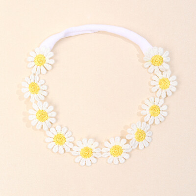 1 buc. Bentită cu margarete pentru copii, cu flori, elastică, bentiță de păr pentru fete de primăvară, accesorii pentru păr pentru copii, bentite