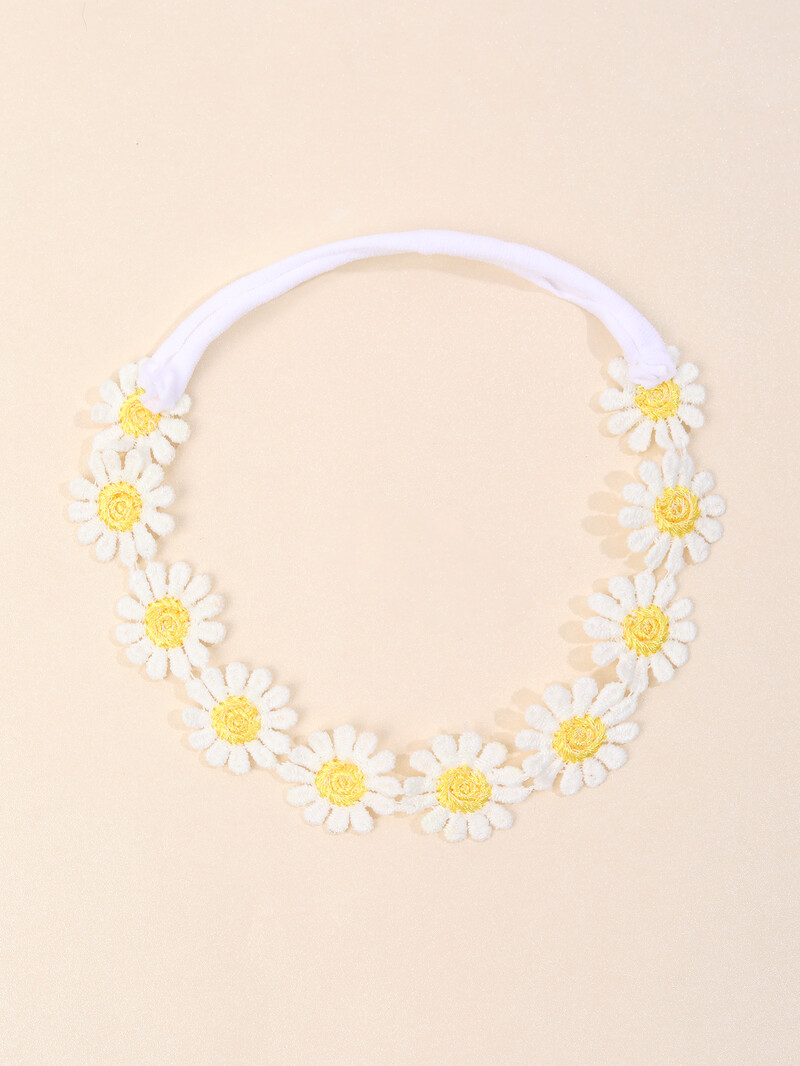 1 buc. Bentită cu margarete pentru copii, cu flori, elastică, bentiță de păr pentru fete de primăvară, accesorii pentru păr pentru copii, bentite