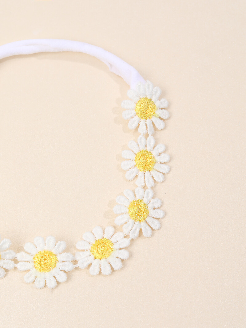 1 buc. Bentită cu margarete pentru copii, cu flori, elastică, bentiță de păr pentru fete de primăvară, accesorii pentru păr pentru copii, bentite