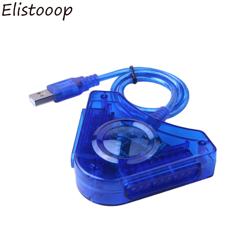 Joypad Game USB Dual Player Converter pentru PS2 PC Games Cablu adaptor CD pentru Playstation 2 PC USB Game Controller CD Driver