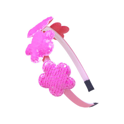 1 db Flitter virágos fejpántok gyerekeknek műanyag fogak hajpántok virágos fejpántok gyerekeknek lányoknak hajkiegészítők